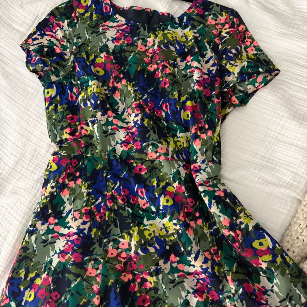 J. Crew Colorful Floral Dress - Picture 2 of 4